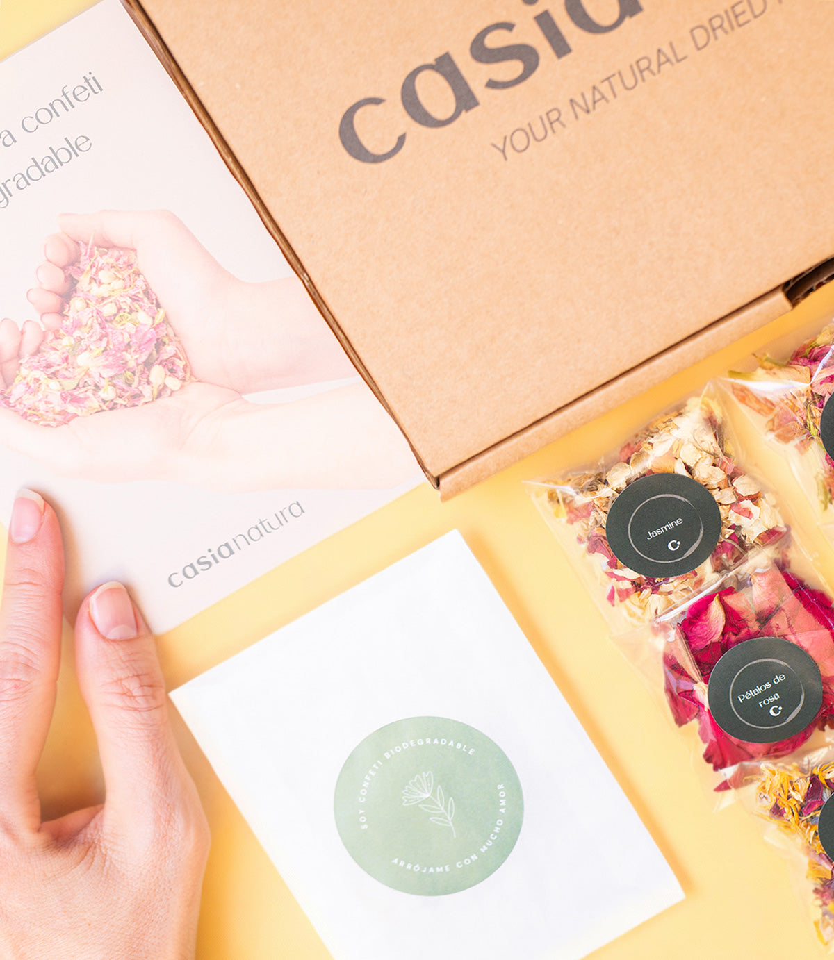 Sample Box – Muestras de las 9 mezclas de confeti