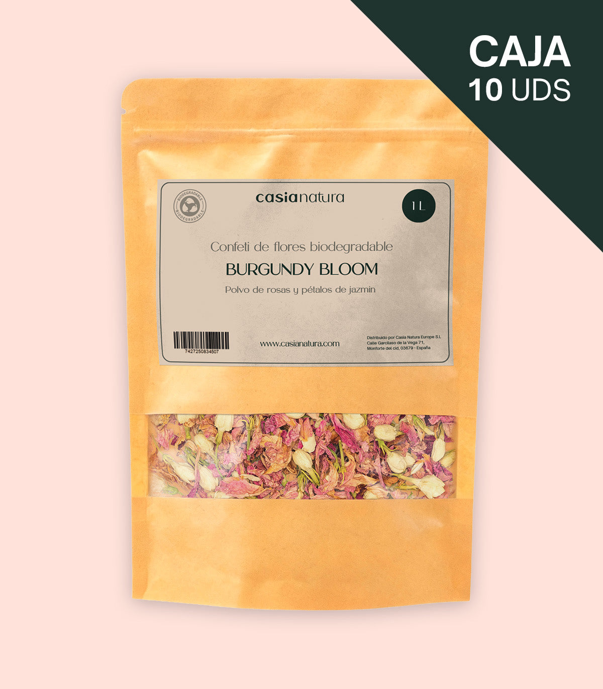 Burgundy Bloom – Biodegradable Vibrant Pink Confetti