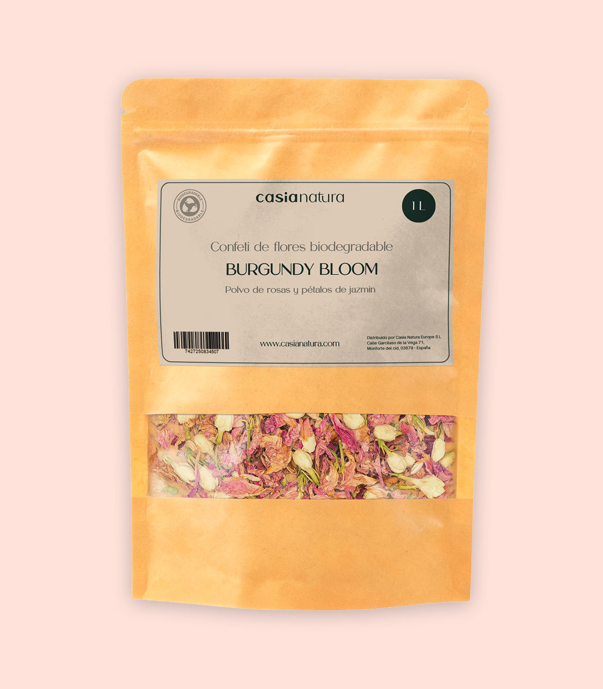 Burgundy Bloom – Biodegradable Vibrant Pink Confetti