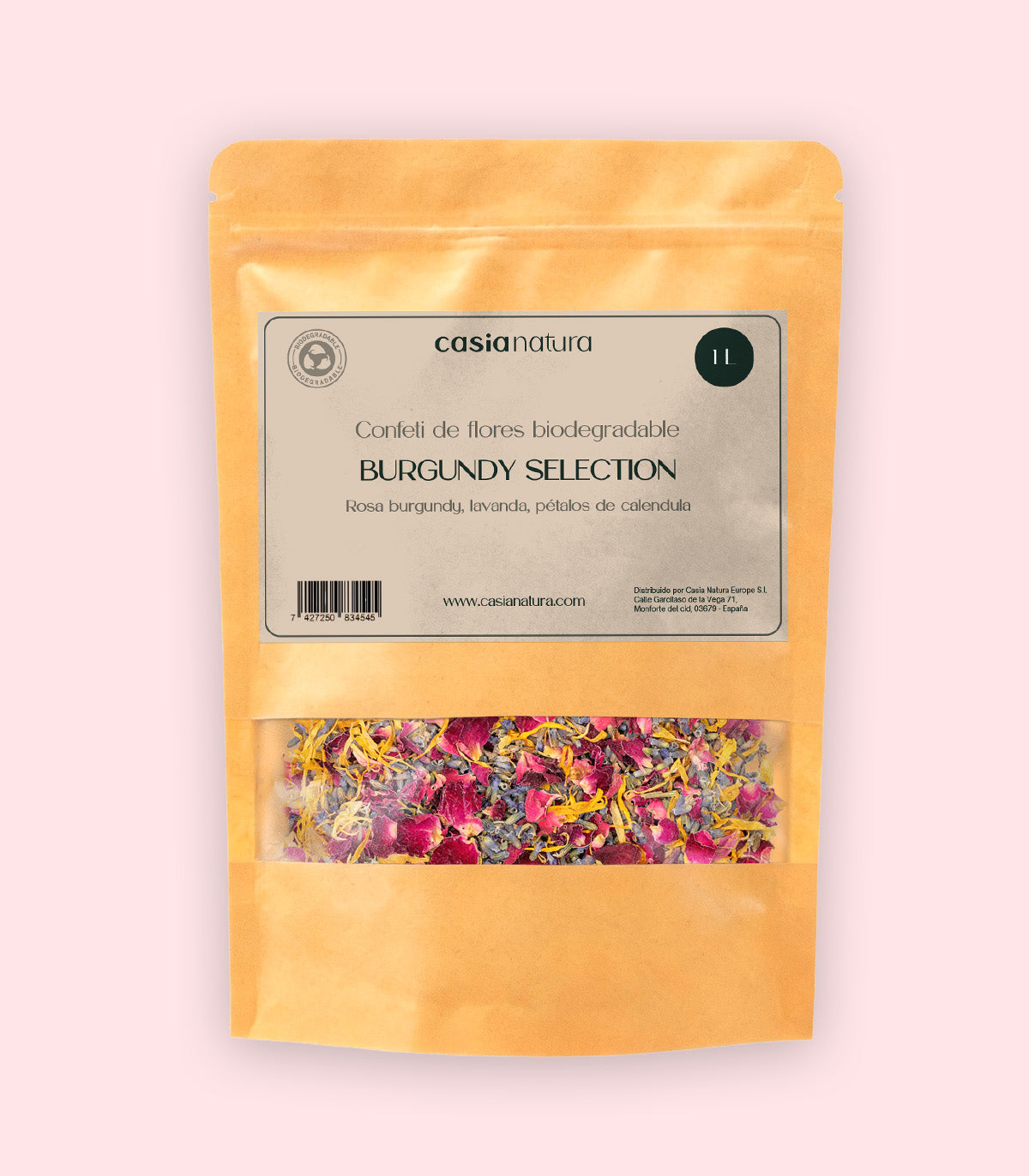 Burgundy Selection - Biodegradable Calendula and Lavender Confetti