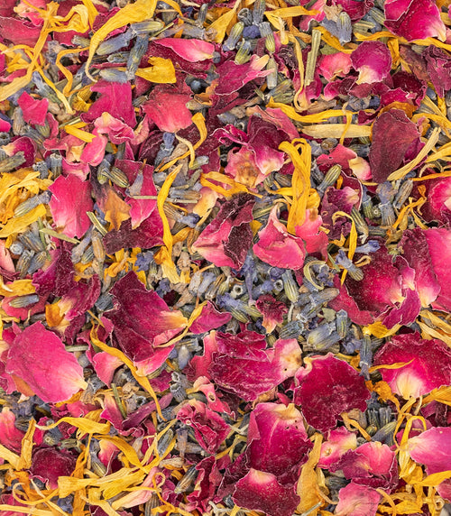 Burgundy Selection – Confeti biodegradable de caléndula y lavanda