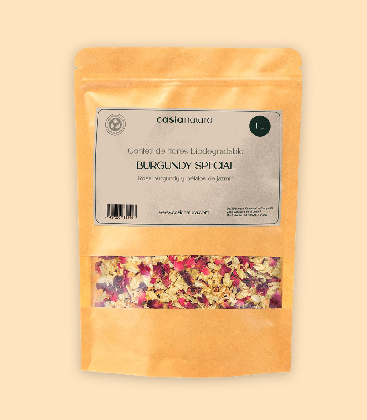 Burgundy Special – Rose and Jasmine Biodegradable Confetti