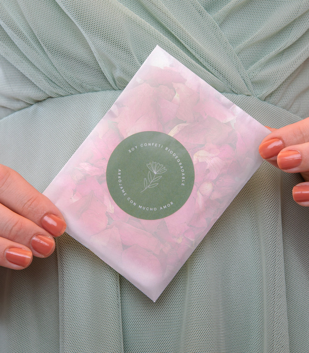 Pétalos de Rosa – Confeti biodegradable puro