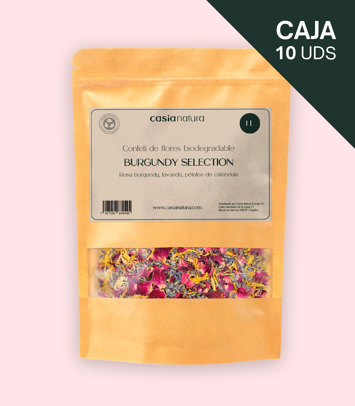 Burgundy Selection - Biodegradable Calendula and Lavender Confetti