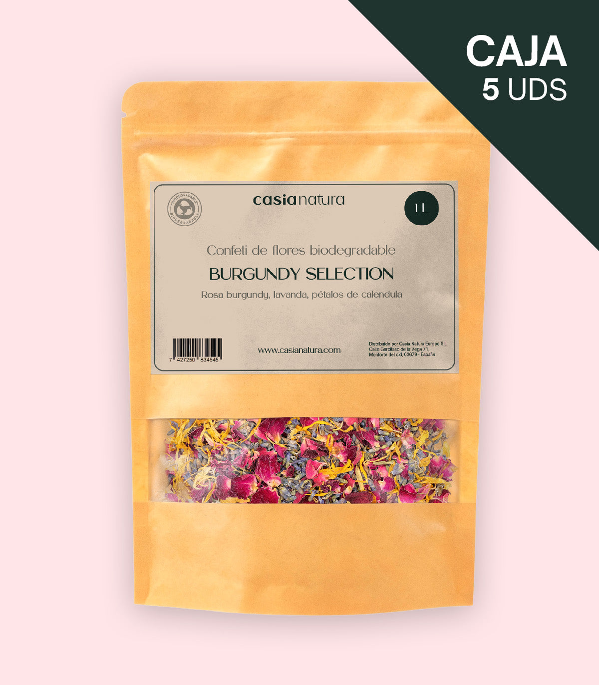 Burgundy Selection - Biodegradable Calendula and Lavender Confetti