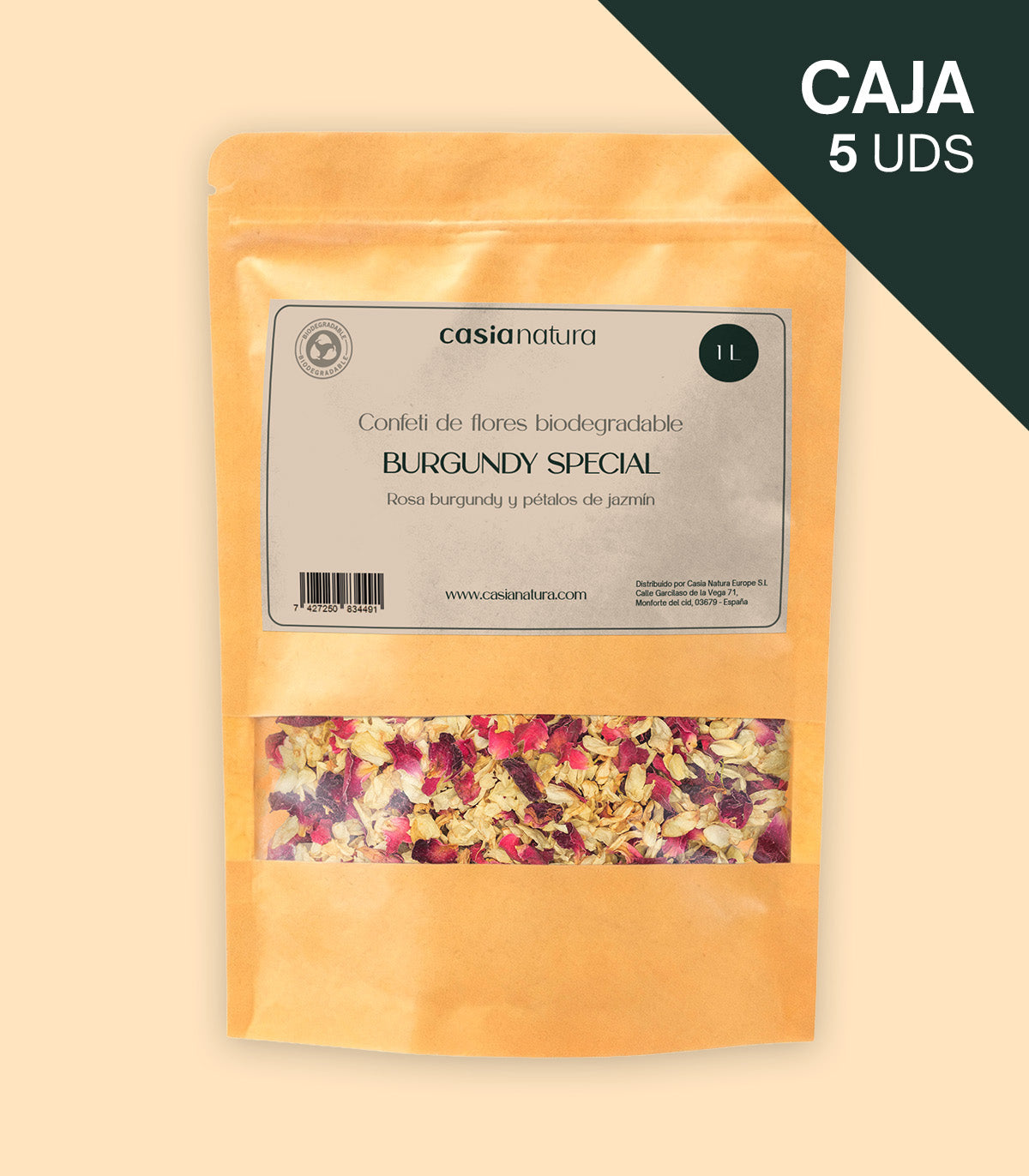 Burgundy Special – Rose and Jasmine Biodegradable Confetti